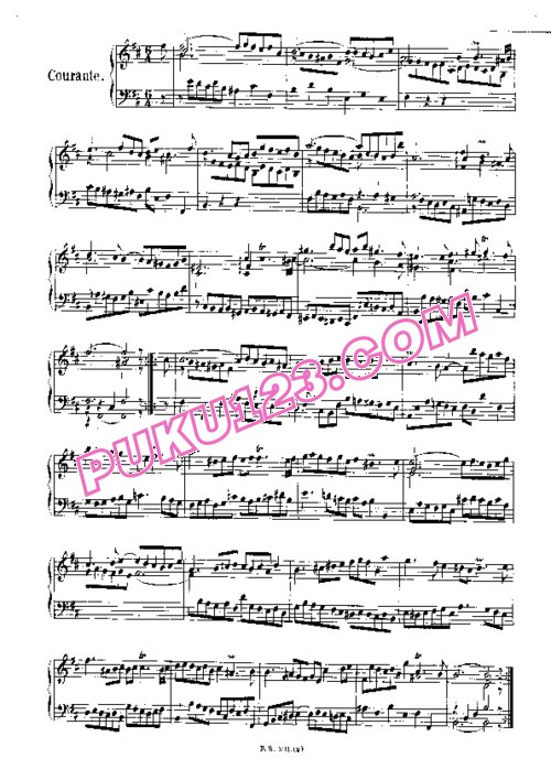 天天钢琴网-免费下载French Suite No 3