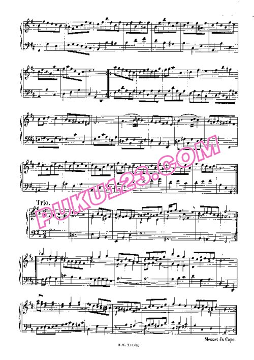 天天钢琴网-免费下载French Suite No 3