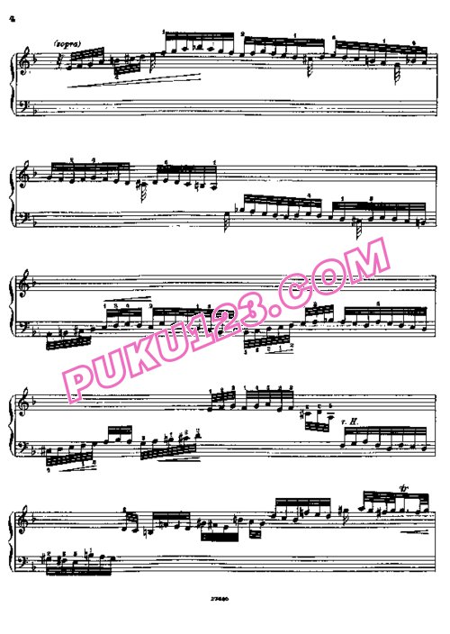 天天钢琴网-免费下载Bach - Chromatische Fantasie und Fuge in d-Moll (Busoni Edition) 布索尼版