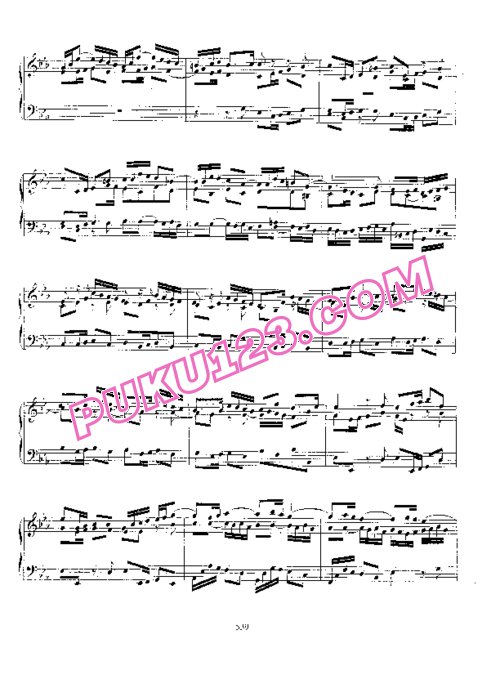 天天钢琴网-免费下载Toccata No 2 in c, BWV 911