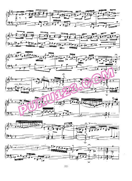 天天钢琴网-免费下载Toccata No 3 in D, BWV 912