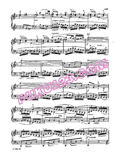 天天钢琴网-免费下载Bach - Italian Concerto BWV 971