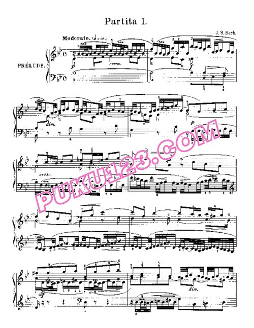 天天钢琴网-免费下载Bach - 6 Partitas BWV 825-830