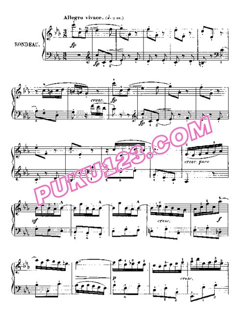 天天钢琴网-免费下载Bach - 6 Partitas BWV 825-830