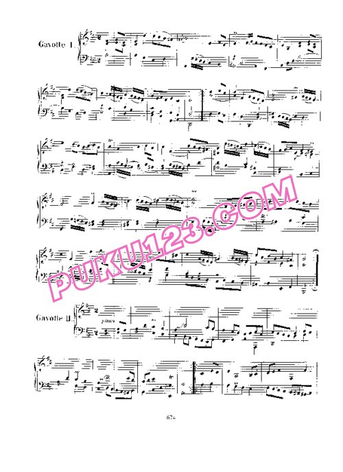 天天钢琴网-免费下载Bach - Overture in French Style BWV 831
