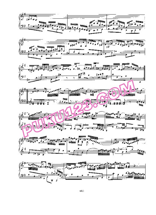 天天钢琴网-免费下载Prelude and Fughetta in G, BWV 902