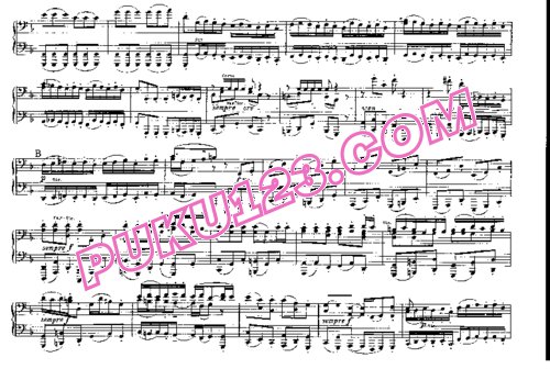 天天钢琴网-免费下载Bach - Brandenburg Concerto No.1 in F Major BWV 1046 - 4 Hands四手联弹版