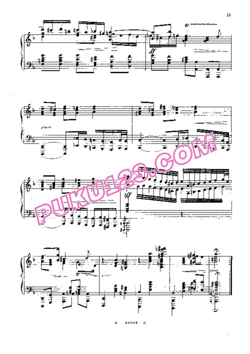 天天钢琴网-免费下载Bach - Brandenburg Concerto No.1 in F Major BWV 1046 - Solo Piano钢琴独奏版