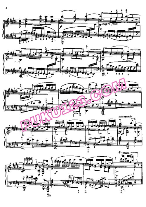 天天钢琴网-免费下载Rachmaninoff - Bach - Violin Suite in E Major BWV 1006a 拉赫玛尼诺夫改编钢琴独奏版