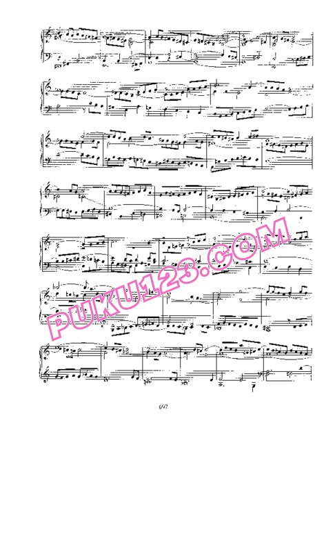 天天钢琴网-免费下载Bach - Fantasia and Fugue in a Minor BWV 904