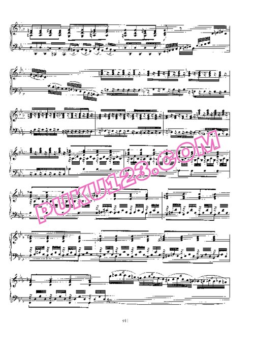 天天钢琴网-免费下载Bach - Concerto and Fugue in c Minor BWV 909