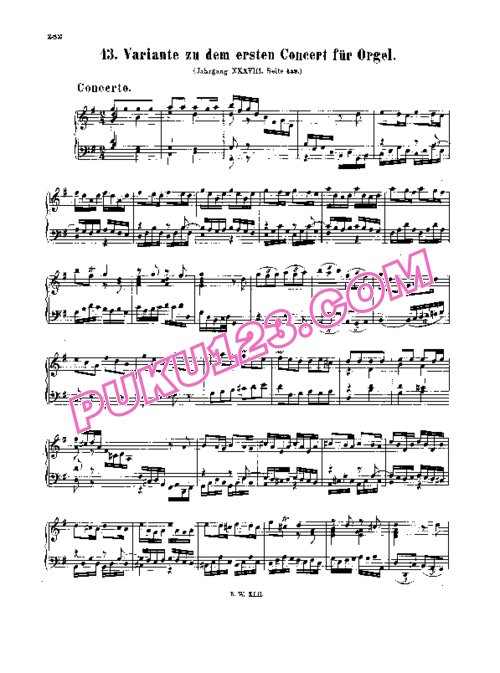 天天钢琴网-免费下载Bach - Concerto for Organ in G Major BWV 592 - Solo Piano 钢琴独奏版
