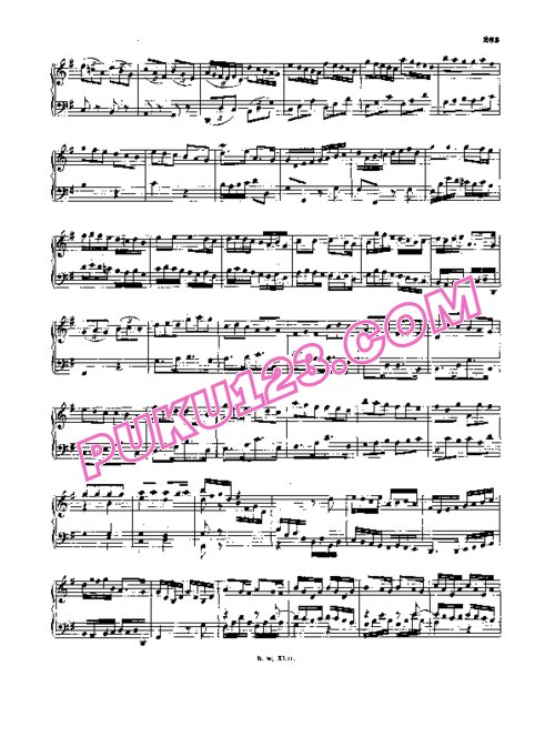 天天钢琴网-免费下载Bach - Concerto for Organ in G Major BWV 592 - Solo Piano 钢琴独奏版