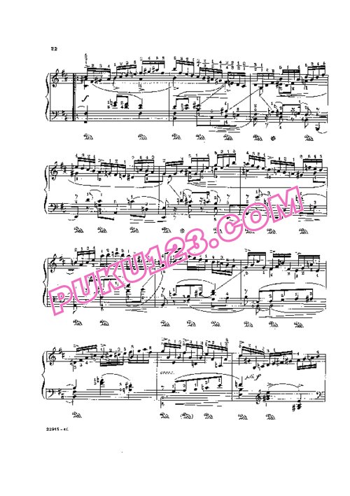 天天钢琴网-免费下载Bach.-.Godowsky.-.Violin-Partita-No.1 BWV 1002 戈多夫斯基改编钢琴独奏版