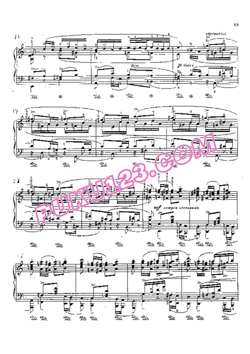 天天钢琴网-免费下载Bach.-.Godowsky.-.Violin-Sonata-No.2 BWV 1003 戈多夫斯基改编钢琴独奏版