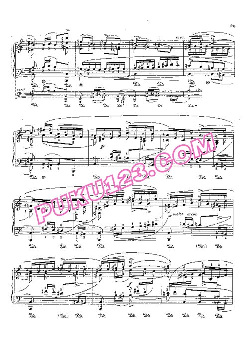 天天钢琴网-免费下载Bach.-.Godowsky.-.Violin-Sonata-No.2 BWV 1003 戈多夫斯基改编钢琴独奏版
