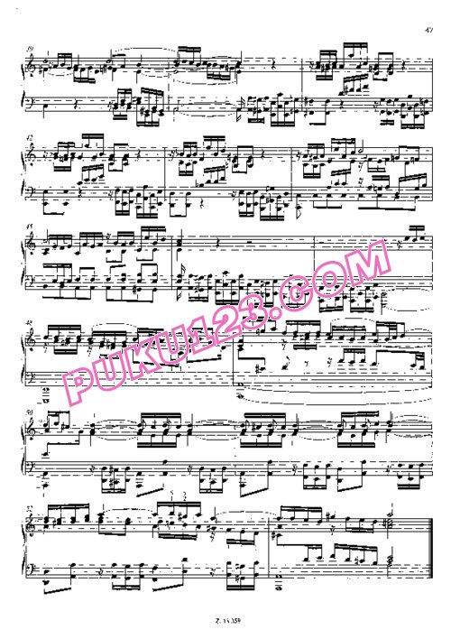 天天钢琴网-免费下载Bach - Liszt - Prelude and Fugue in a Minor BWV 543 李斯特改编钢琴独奏版