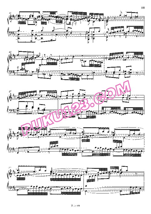 天天钢琴网-免费下载Bach - Liszt - Prelude and Fugue in b Minor BWV 544 李斯特改编钢琴独奏版
