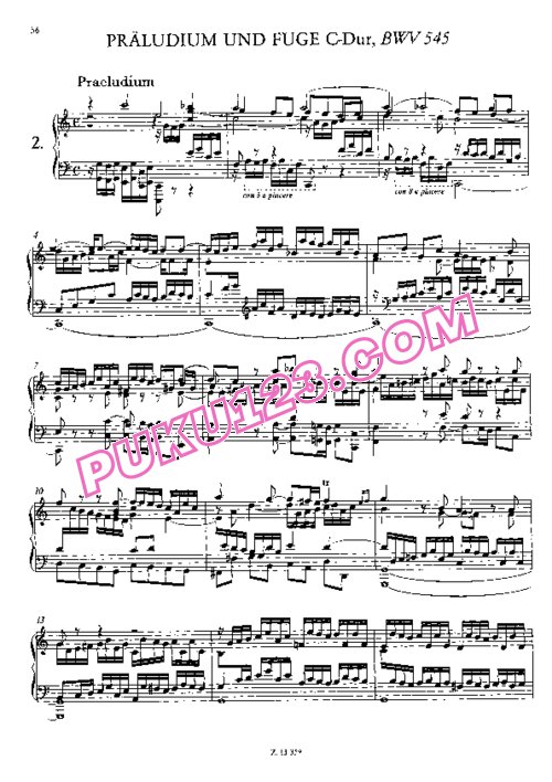 天天钢琴网-免费下载Bach - Liszt - Prelude and Fugue in C Major BWV 545 李斯特改编钢琴独奏版