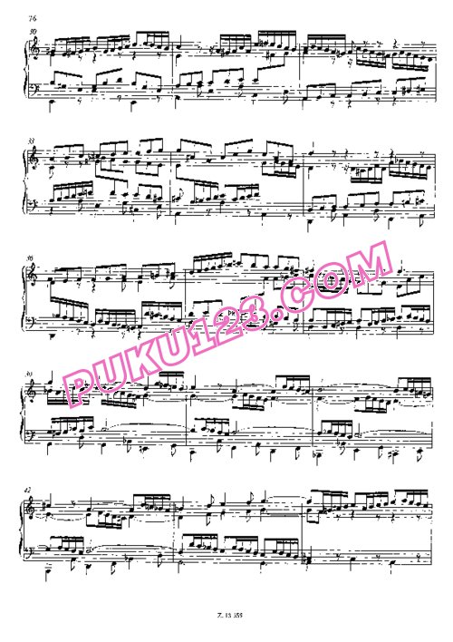 天天钢琴网-免费下载Bach - Liszt - Prelude and Fugue in C Major BWV 547 李斯特改编钢琴独奏版