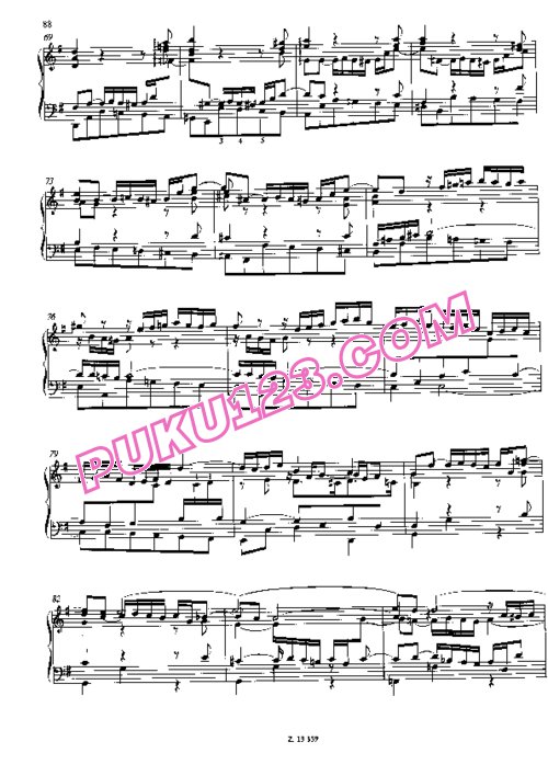 天天钢琴网-免费下载Bach - Liszt - Prelude and Fugue in e Minor BWV 548 李斯特改编钢琴独奏版