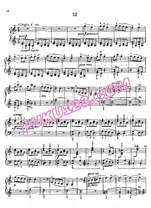 天天钢琴网-免费下载Bartok - For Children Volume I Based on Hungarian Folk Tunes
