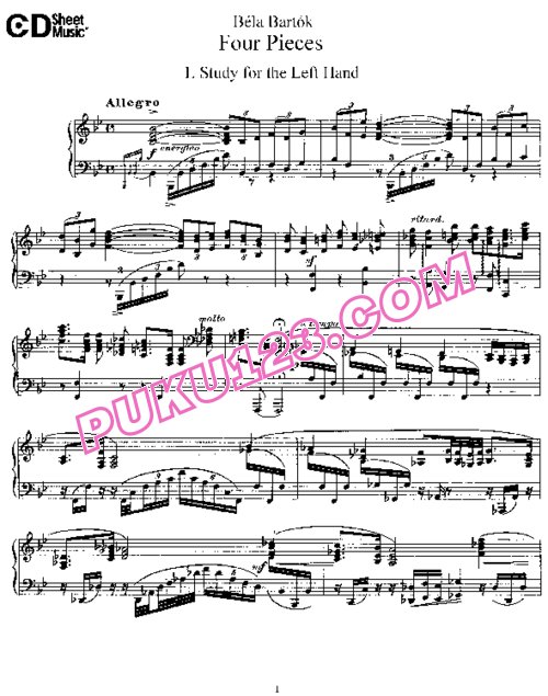 天天钢琴网-免费下载Bartok - 4 Piano Pieces DD[1].71