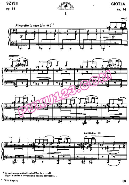 天天钢琴网-免费下载Bartok[1].-.Suite.-.Op.14