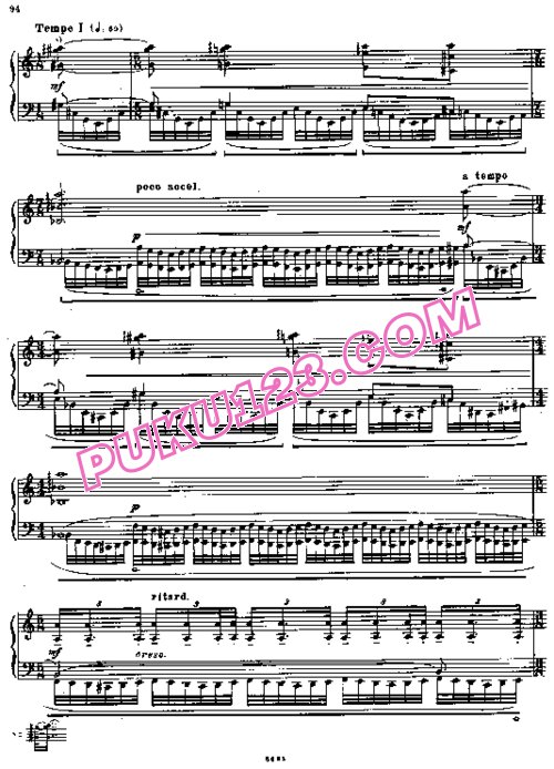 天天钢琴网-免费下载Bartok[1].-.Two Elegies.-.Op.8b