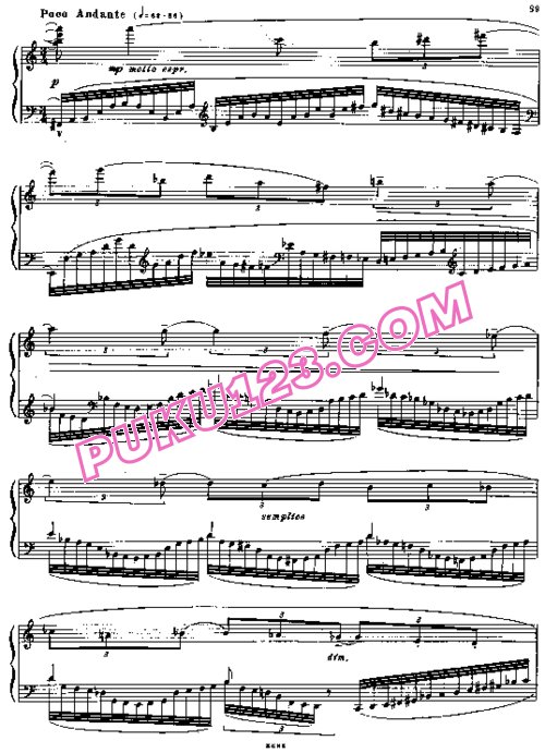 天天钢琴网-免费下载Bartok[1].-.Two Elegies.-.Op.8b