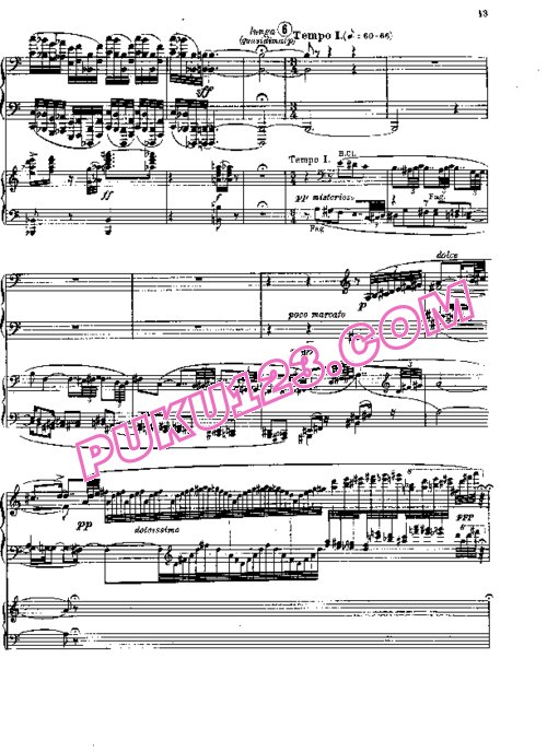 天天钢琴网-免费下载Bartok - Rhapsody for Piano and Orchestra Op[1]. 1 双钢琴版
