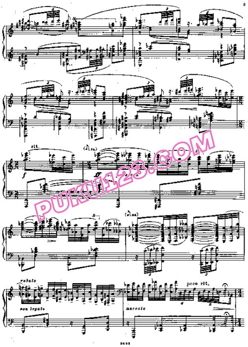 天天钢琴网-免费下载Bartok[1].-.op.1.-.Rhapsody-(1904)钢琴独奏版