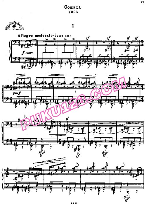 天天钢琴网-免费下载Bartok - Piano Sonata Sz[1].80