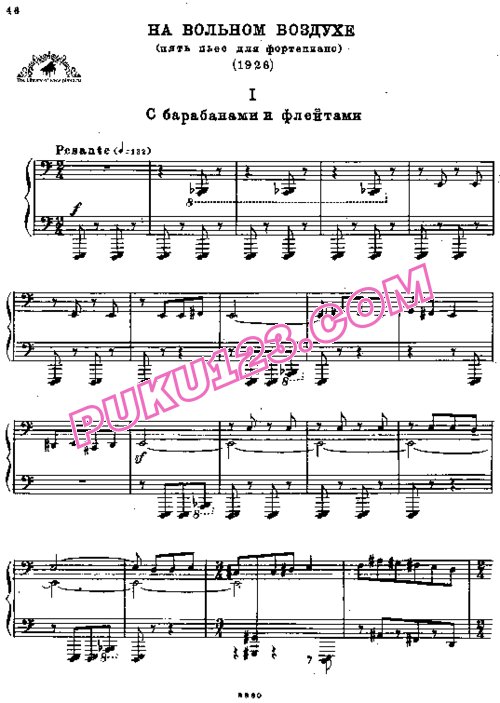 天天钢琴网-免费下载Bartok - Out of Doors Sz[1].81