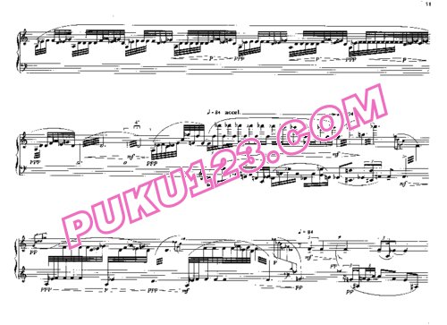 天天钢琴网-免费下载Berio - 6 Encores pour piano