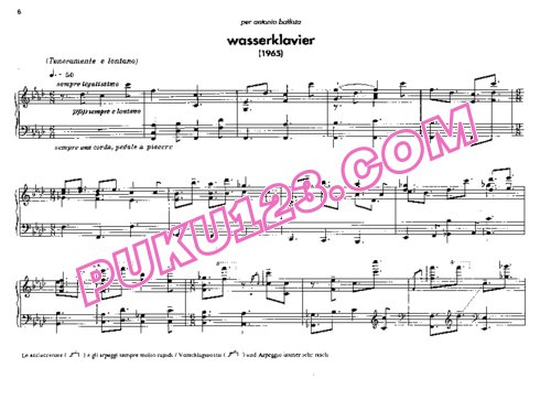 天天钢琴网-免费下载Berio - 6 Encores pour piano