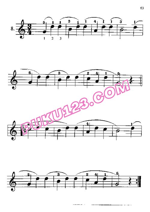 天天钢琴网-免费下载Beyer - Vorschule Im Klavierspiel Op.101 Part.1 拜厄钢琴基本教程 中文版（上册）