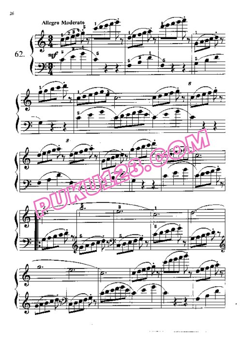 天天钢琴网-免费下载Beyer - Vorschule Im Klavierspiel Op.101 Part.2 拜厄钢琴基本教程 中文版(下册)