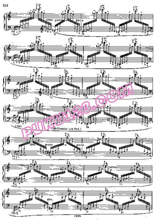 天天钢琴网-免费下载Blumenfeld - Etude Fantasy Op.48