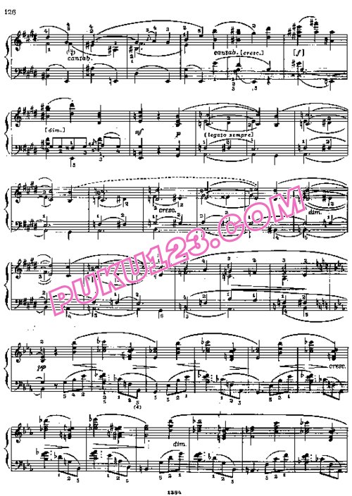 天天钢琴网-免费下载Blumenfeld - Etude Fantasy Op.48