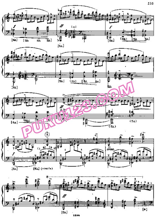 天天钢琴网-免费下载Blumenfeld - Etude in F-sharp Major Op.54