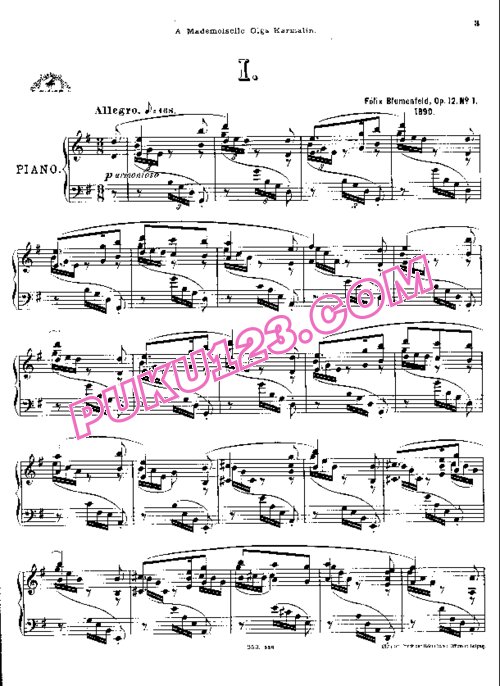 天天钢琴网-免费下载Blumenfeld - 4 Preludes Op.12