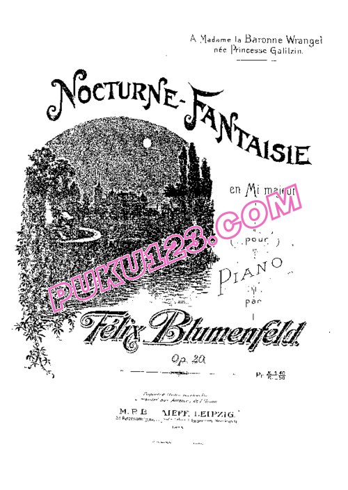 天天钢琴网-免费下载Blumenfeld - Nocturne Fantasie Op.20