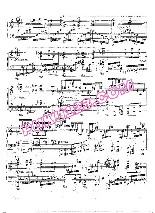 天天钢琴网-免费下载Bowen - Ballade No.2 in a Minor Op.87
