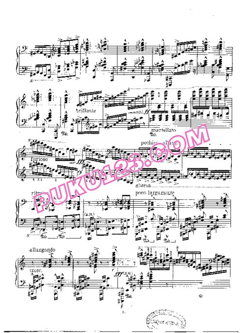 天天钢琴网-免费下载Bowen - Ballade No.2 in a Minor Op.87