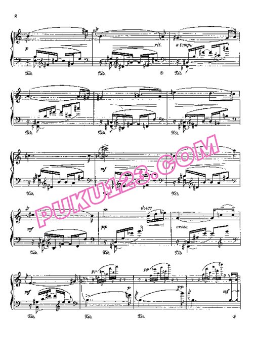 天天钢琴网-免费下载Bridge - 3 Improvisations for the Left-Hand H.134 (1918) 为左手而作