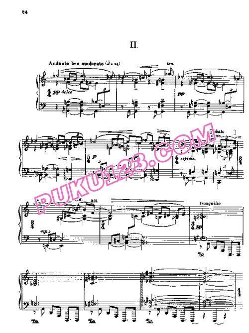 天天钢琴网-免费下载Bridge - Piano Sonata H.160