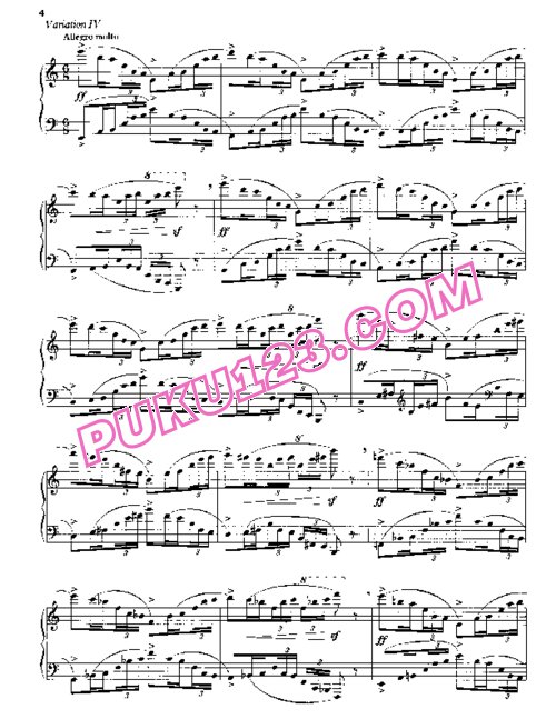 天天钢琴网-免费下载Britten - 12 Variations on a Theme