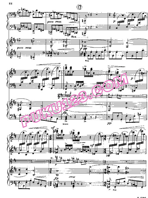 天天钢琴网-免费下载Britten - Piano Concerto in D Major Op.13 双钢琴版
