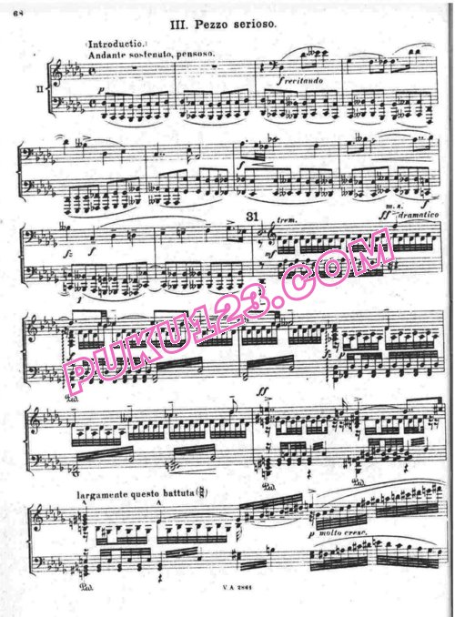 天天钢琴网-免费下载Busoni - Piano Concerto in C Major Op.39 Mov.3 - 2 Pianos 双钢琴版第3乐章